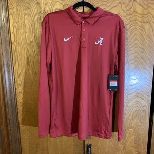 New Nike Long sleeve Alabama Polo - Size Large